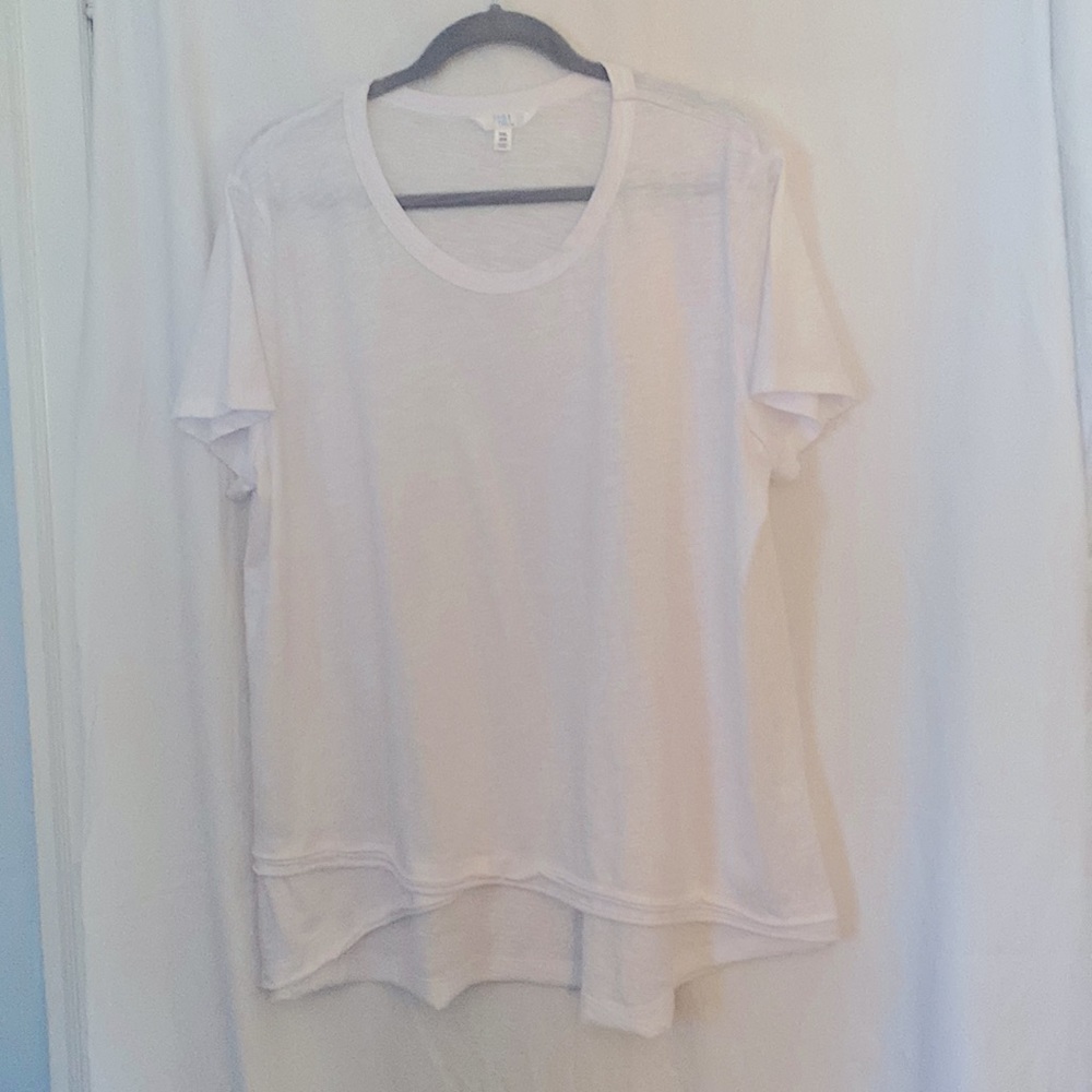 White Time and Tru Hi-low Tee 2X